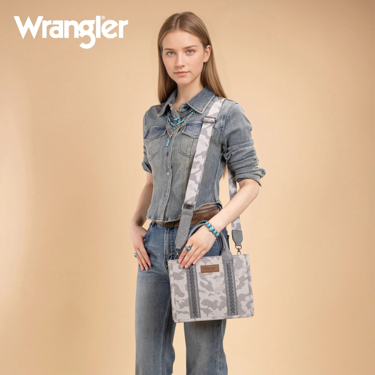 Wrangler Wrangler Camo Print Concealed Carry Tote - Grey