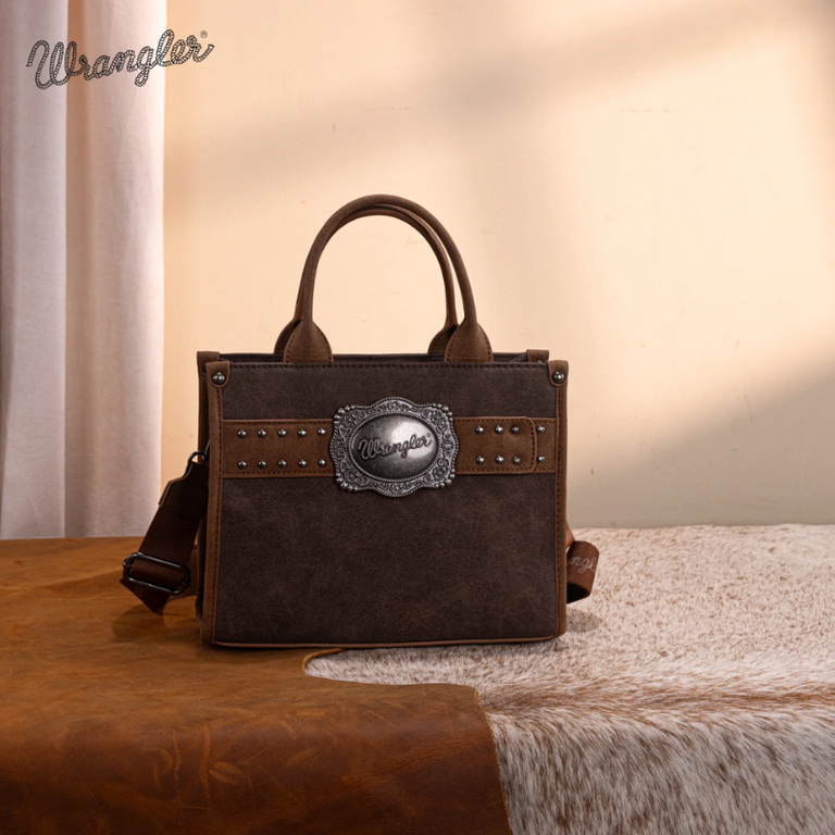 Wrangler Wrangler Buckle Tote - Coffee