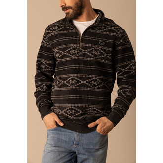 Kimes Kimes Crupper 1/4 Zip Pullover - Black