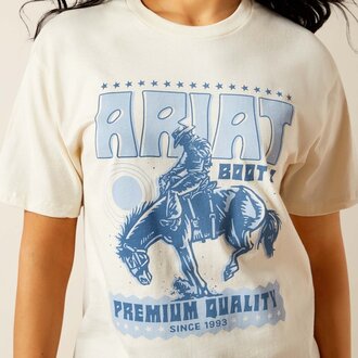 Ariat Ariat Retro Block Poster S/S Tshirt - White