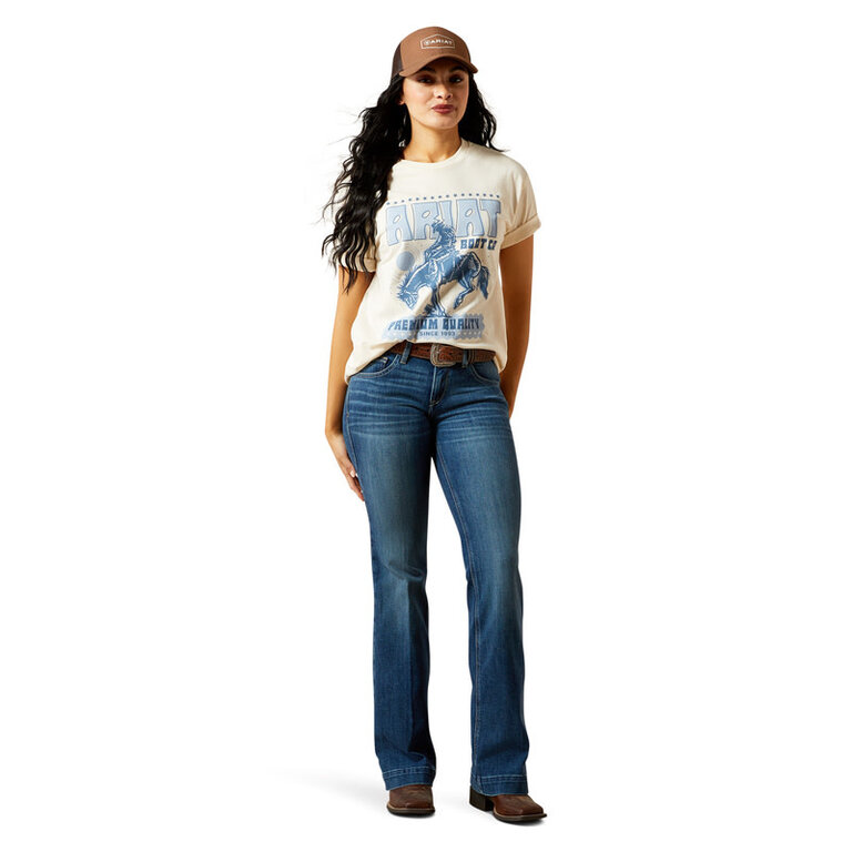 Ariat Ariat Retro Block Poster S/S Tshirt - White