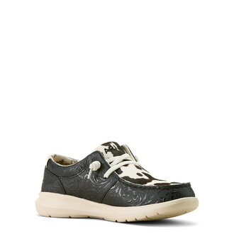 Ariat Ariat Floral Embossed/Cow Print Hilo - Black