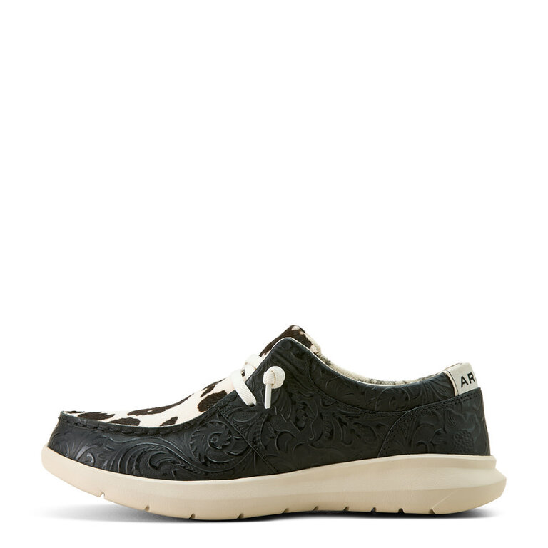 Ariat Ariat Floral Embossed/Cow Print Hilo - Black