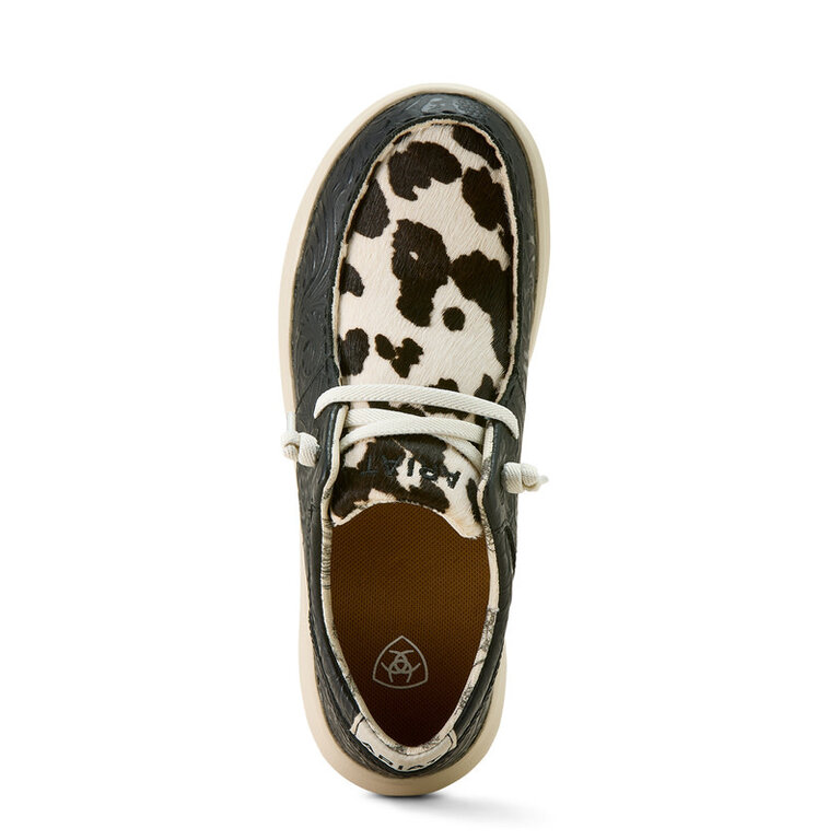 Ariat Ariat Floral Embossed/Cow Print Hilo - Black