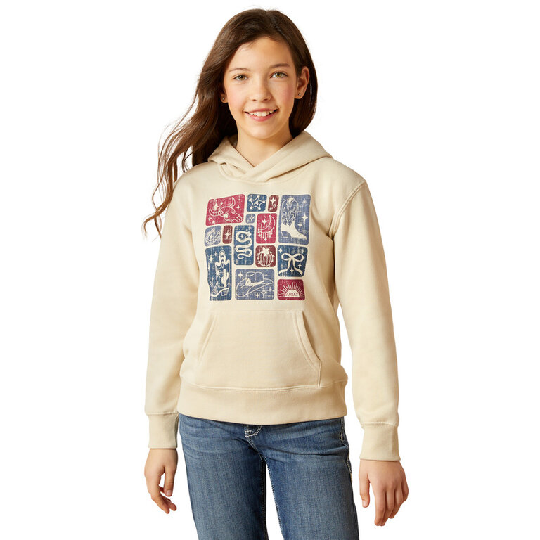 Ariat Ariat Western Blocks Hoodie - Oyster Grey