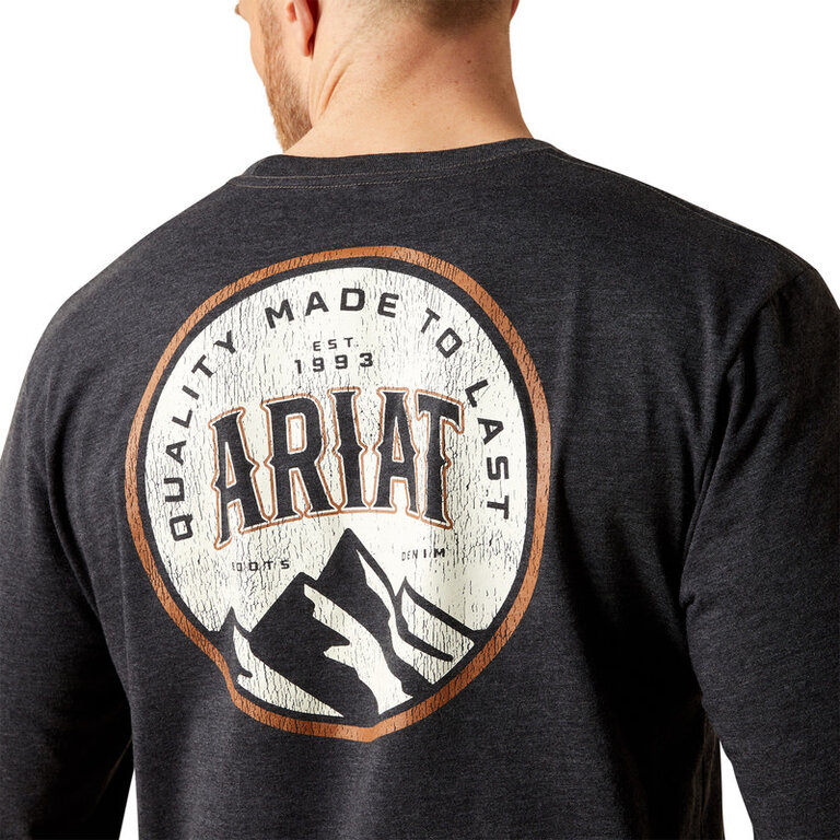 Ariat Ariat Circle A L/S Tshirt - Charcoal