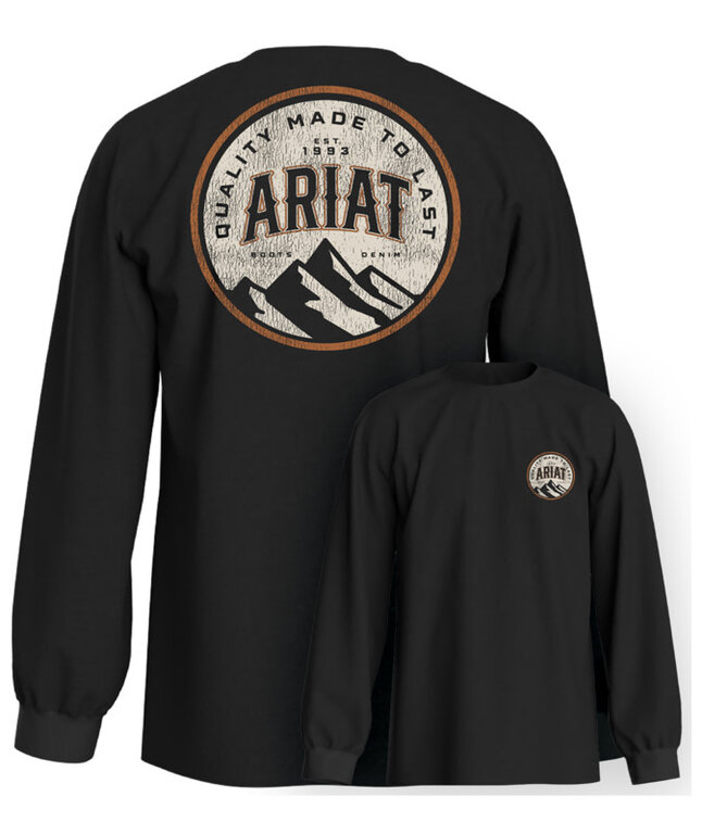 Ariat Ariat Circle A L/S Tshirt - Charcoal