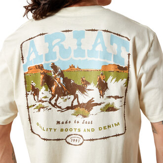 Ariat Ariat Pulp Western S/S Tshirt - Turtledove