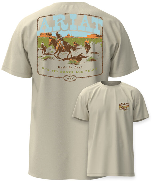 Ariat Ariat Pulp Western S/S Tshirt - Turtledove