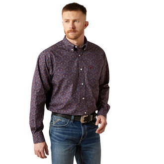 Ariat Ariat Wrinkle Free Brendan L/S Shirt - Blue