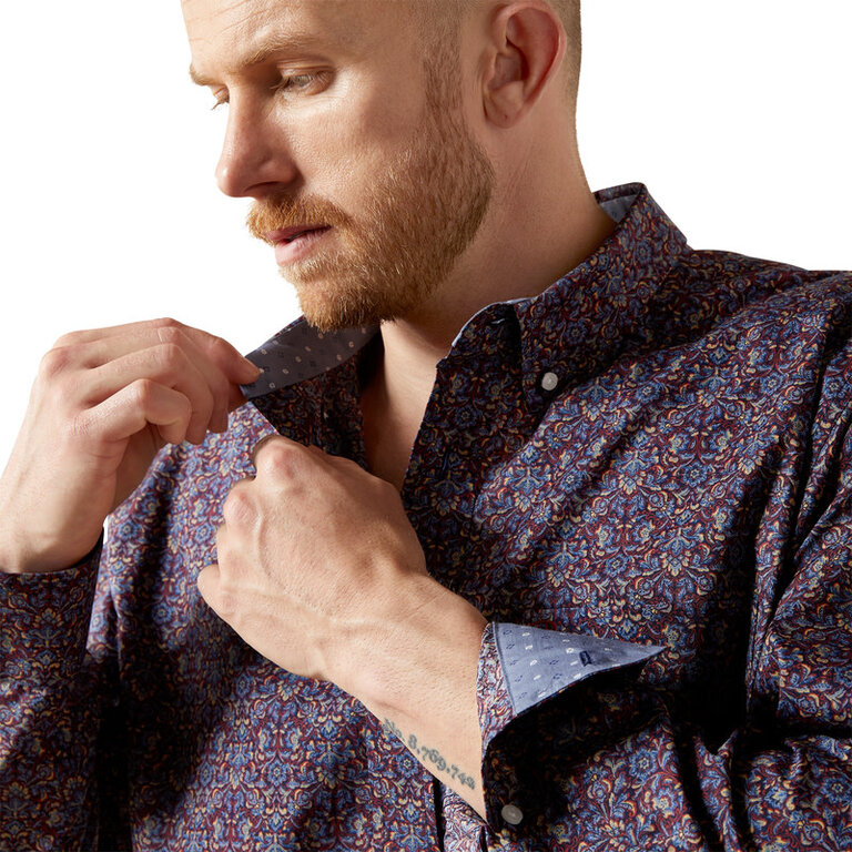 Ariat Ariat Wrinkle Free Brendan L/S Shirt - Blue