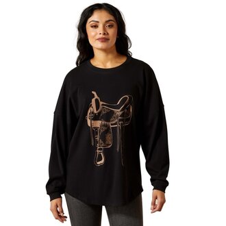 Ariat Ariat Canvas Oversized L/S Tshirt - Black