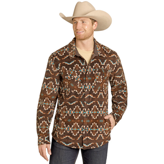 Rock and Roll Rock And Roll Plaid Fleece Shacket