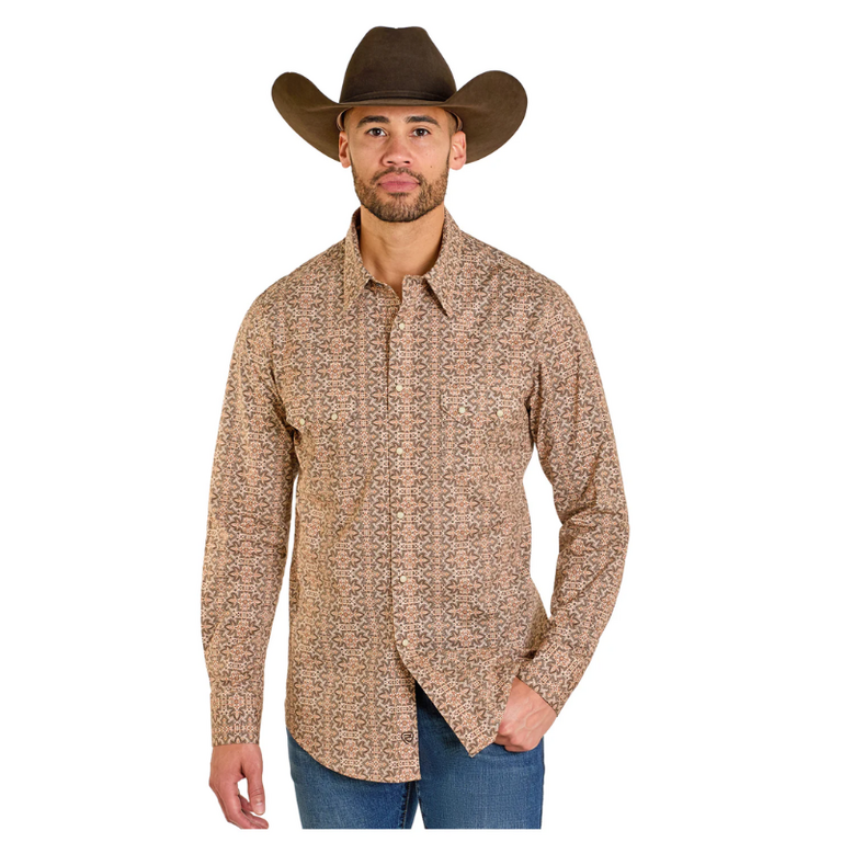 Rock and Roll Rock And Roll Boot Stitch Printed L/S Snap Shirt