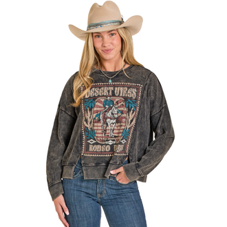 Rock and Roll Rock And Roll Desert Vibes Graphic Sweatshirt