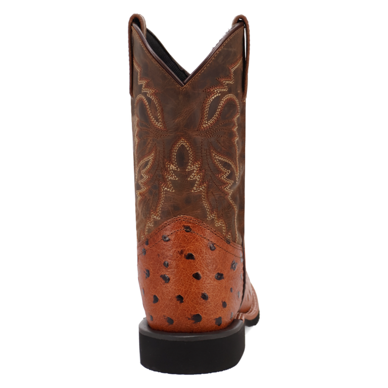 Dan Post Dan Post Jet Ostrich Print Boot - Cognac/Tan