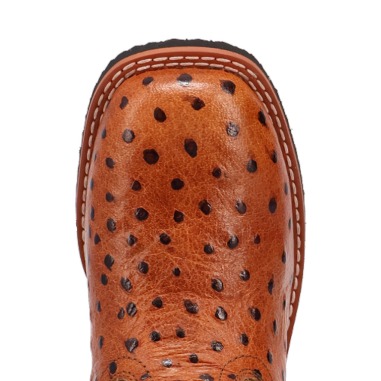 Dan Post Dan Post Jet Ostrich Print Boot - Cognac/Tan