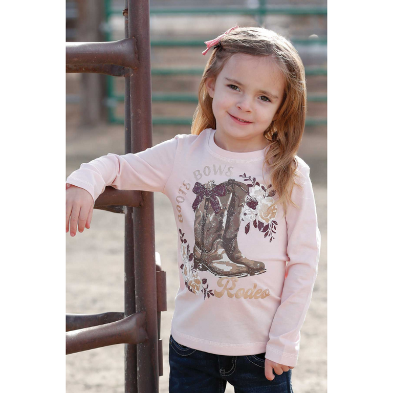 Cruel Cruel "Boots, Bows and Rodeo" Long Sleeve Tshirt - Toddler