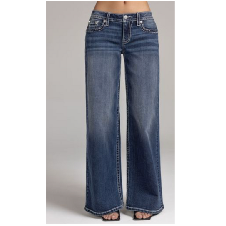 Miss Me Miss Me Mid Rise Wide Leg Jeans
