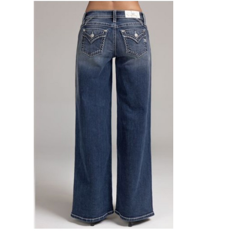 Miss Me Miss Me Mid Rise Wide Leg Jeans