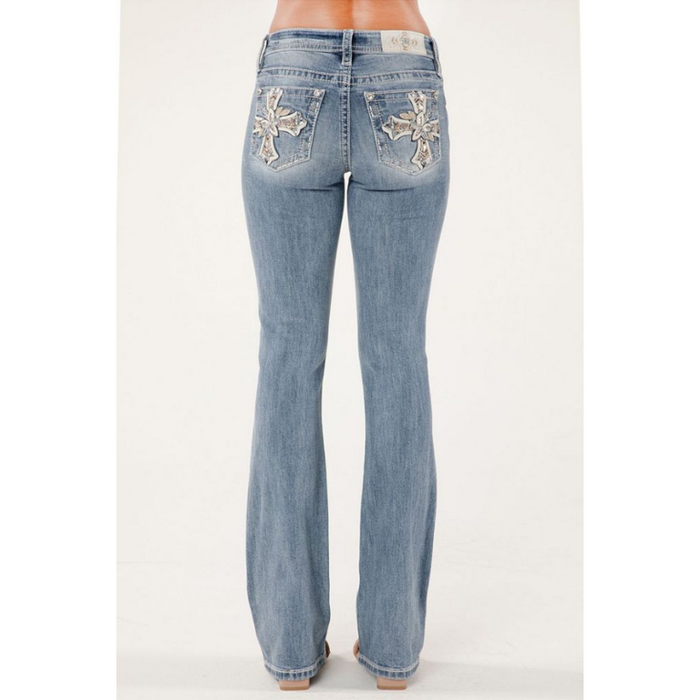 Miss Me Miss Me Mid Rise Boot Cut Jeans