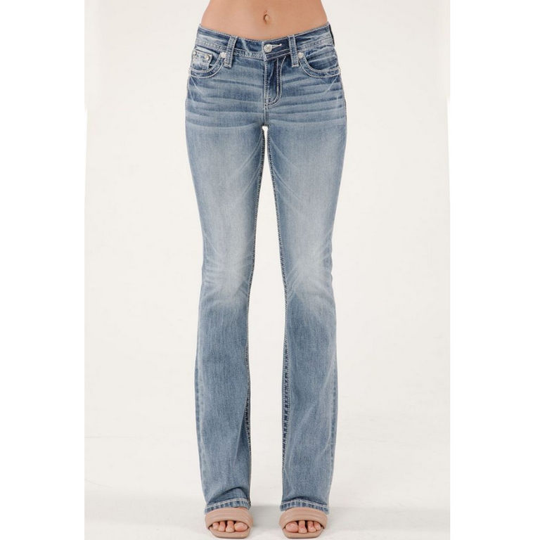 Miss Me Miss Me Mid Rise Boot Cut Jeans