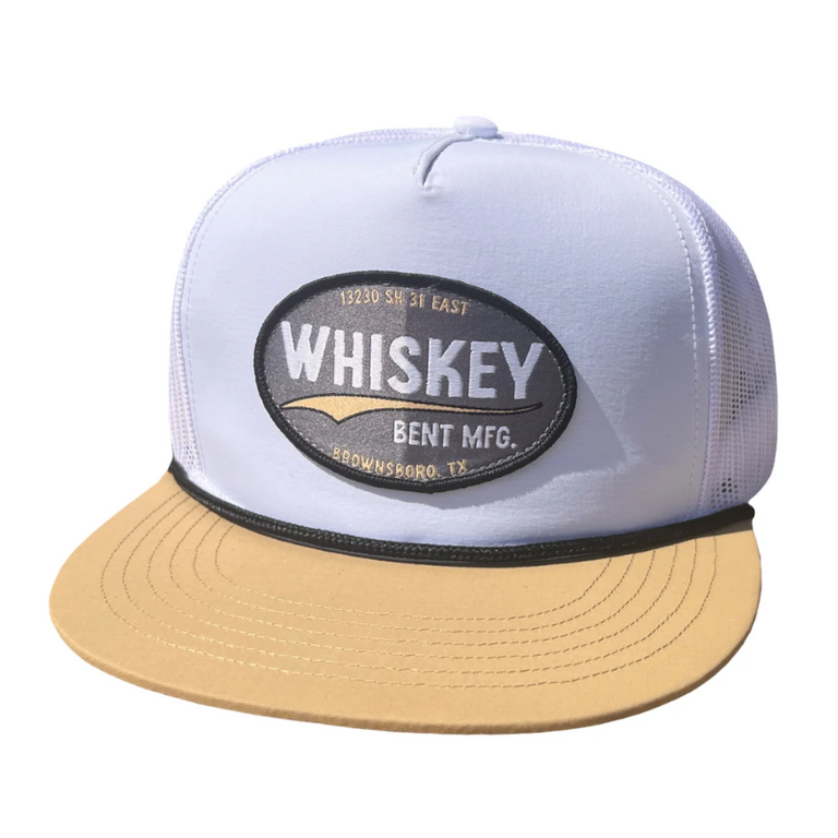 Whiskey Bent Whiskey Bent The Bodie Cap - White/Khaki
