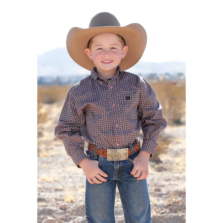 Cinch Cinch L/S Button Shirt - Pink