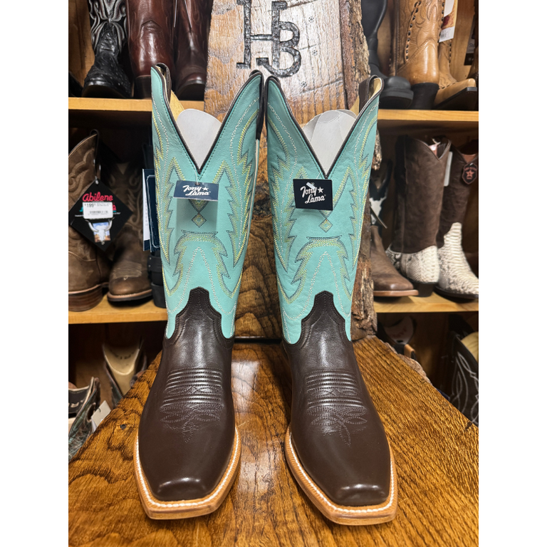 Tony Lama Tony Lama Beau Chocolate Cowhide Western Boot