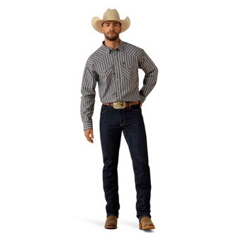 Ariat Ariat Pro Theron L/S Snap Shirt - Grey Stripe
