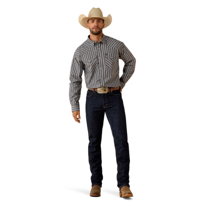 Ariat Ariat Pro Theron L/S Snap Shirt - Grey Stripe