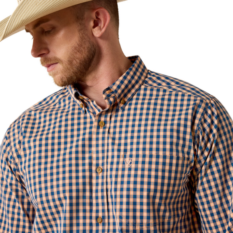 Ariat Ariat Pro Jeremy Fitted L/S Shirt - Emberglow Plaid