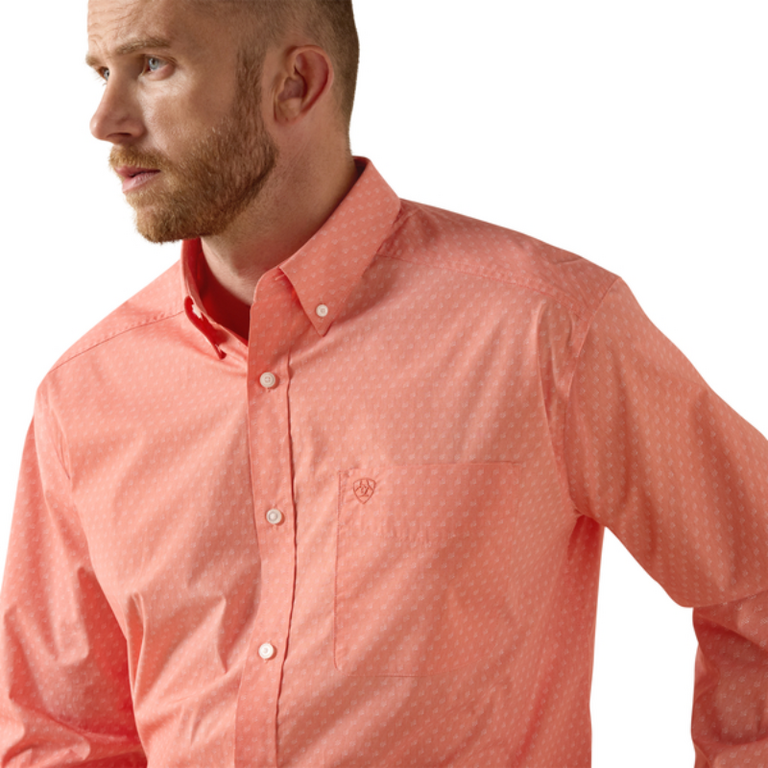 Ariat Ariat Casual Speckled L/S Shirt - Emberglow Speckled