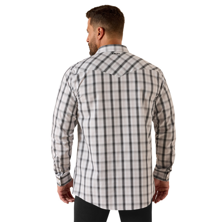 Ariat Ariat Wrinkle Free Snap L/S Shirt - White Stripe