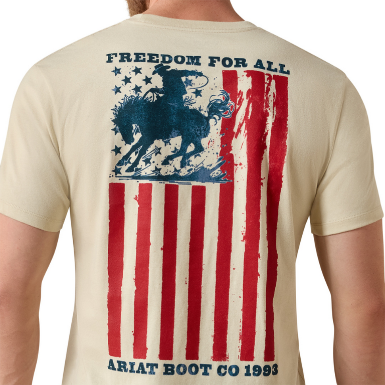 Ariat Ariat Split Freedom Tshirt - Natural