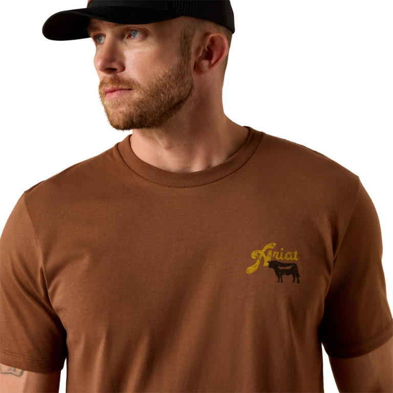 Ariat Ariat BBQ Smoke Classic Tshirt - Soft Silt