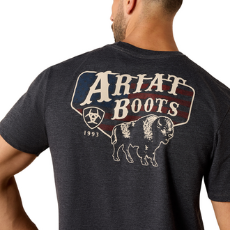 Ariat Ariat American Bison Classic Tshirt - Charcoal Heather