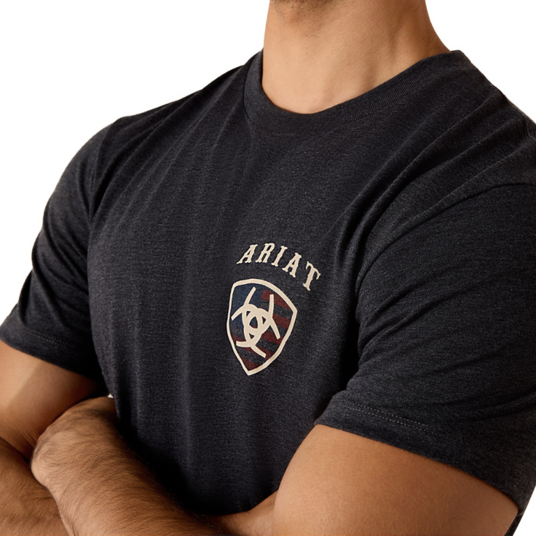 Ariat Ariat American Bison Classic Tshirt - Charcoal Heather