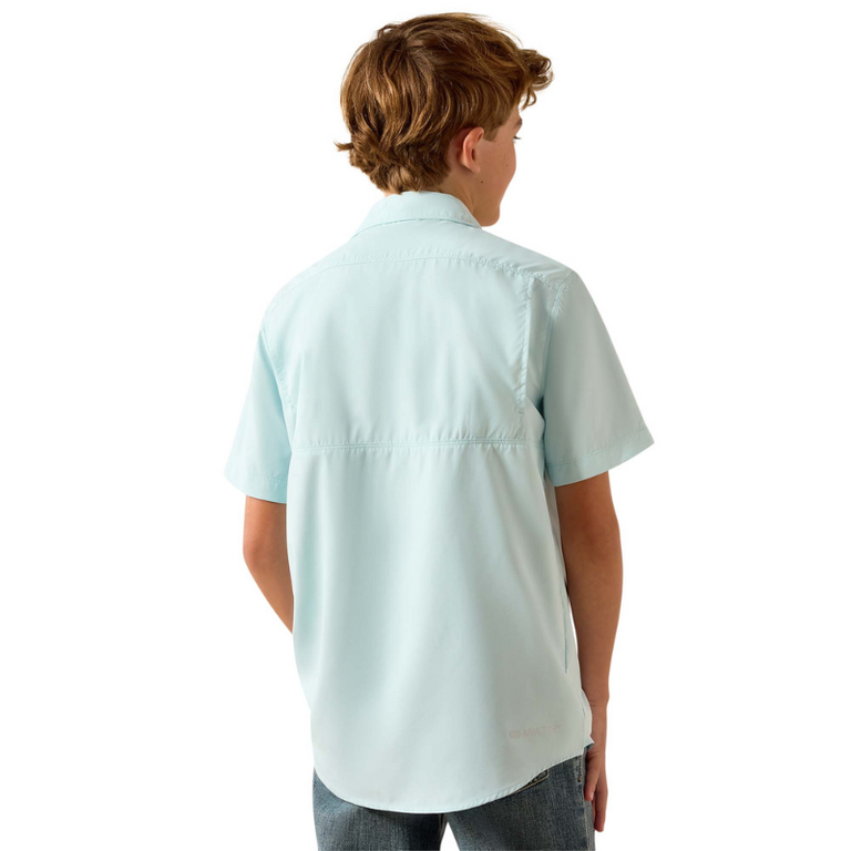 Ariat Ariat VentTek Outbound S/S Shirt - Youth - Blue Glow