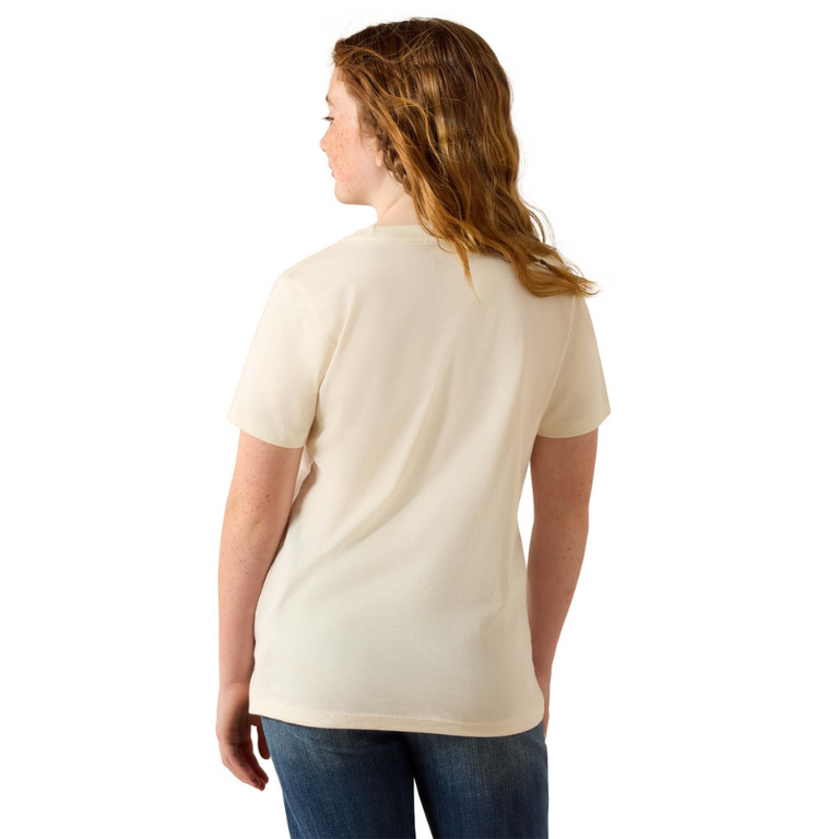 Ariat Ariat Cowgirl Vibes S/S Tshirt - Youth- Natural