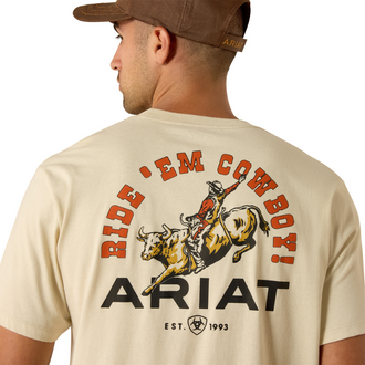 Ariat Ariat Ride Em Cowboy S/S Tshirt - Natural