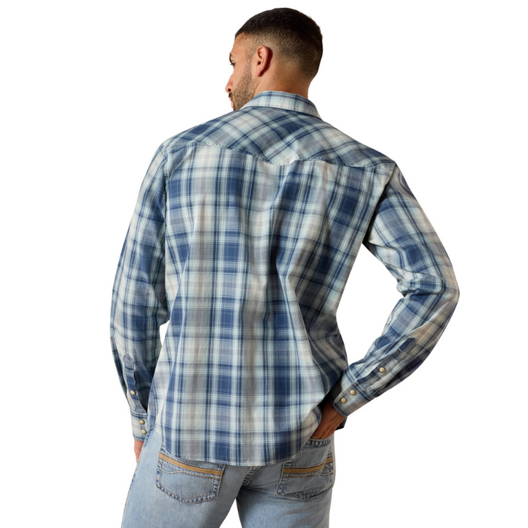 Ariat Ariat Retro Heathcliff Fitted Snap L/S Shirt - Key Largo Plaid