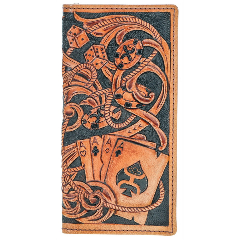 Hooey Hooey Gambler Playing Cards Embossed Rodeo Wallet