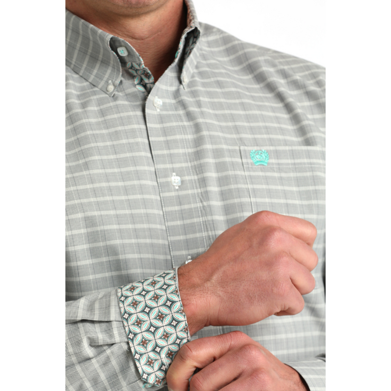 Cinch Cinch Plaid L/S Shirt - Grey