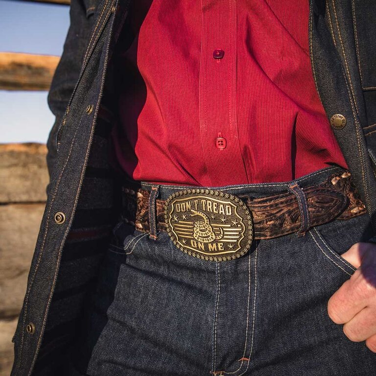 Montana Silversmiths Montana Silversmiths Don't Tread On Me Buckle