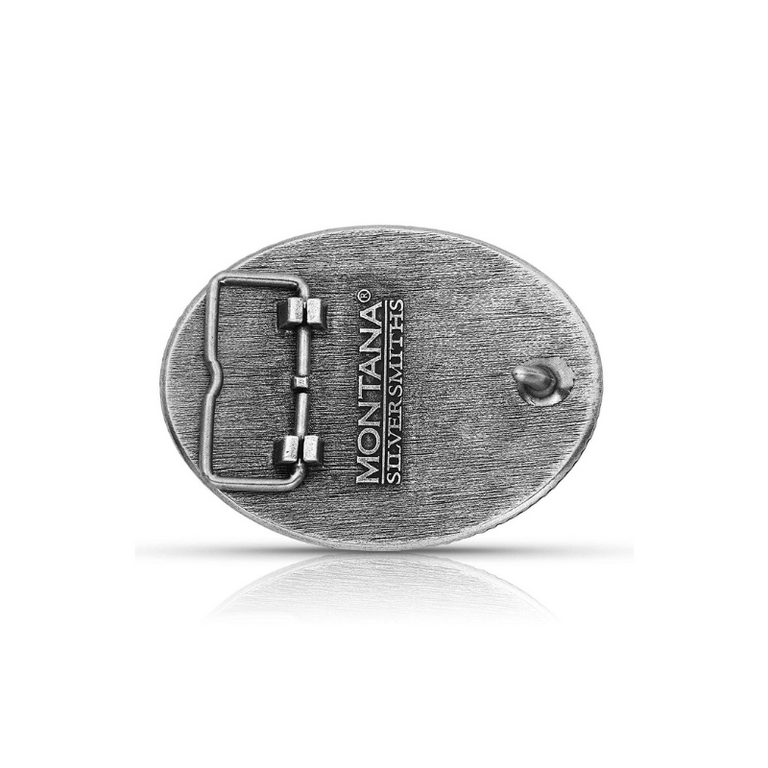 Montana Silversmiths Montana Silversmiths Turquoise Cactus Scene Buckle