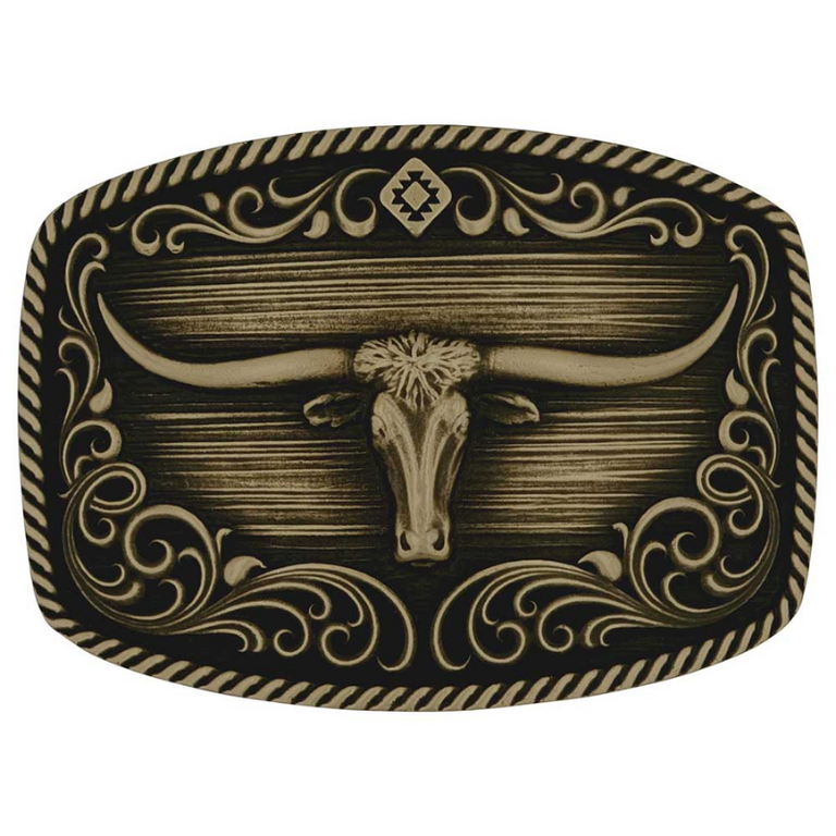 Montana Silversmiths Attitude By Montana Silversmiths Longhorn Heritage Buckle
