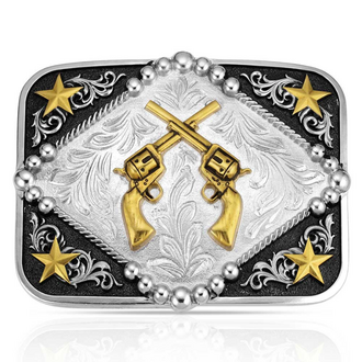 Montana Silversmiths Attitude By Montana Silversmiths Six Shooter Buckle
