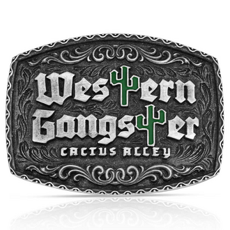 Montana Silversmiths Attitude By Montana Silversmiths Western Gangster Buckle