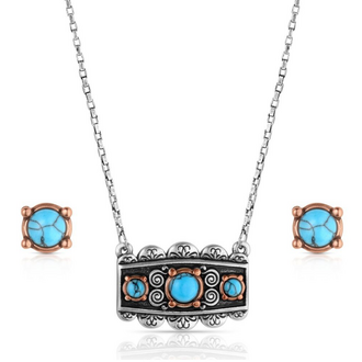 Montana Silversmiths Montana Silversmiths Turquoise Peaks Jewelry Set